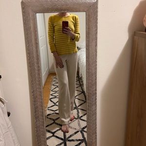 Yellow striped sweater